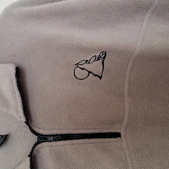 Beige/Cream Fleece Sweater - Picture 2 of 3